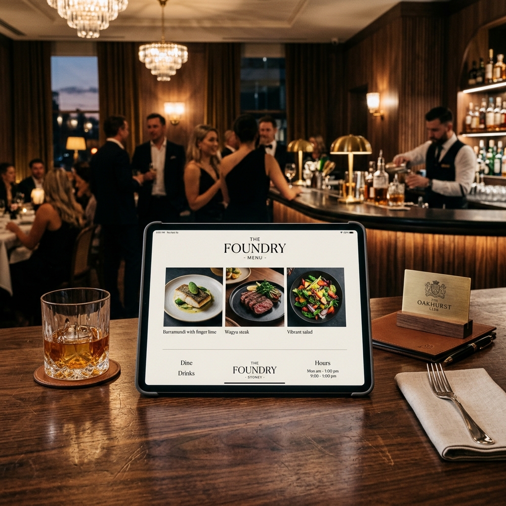 Premium ClubHub Hospitality Website Showcase
